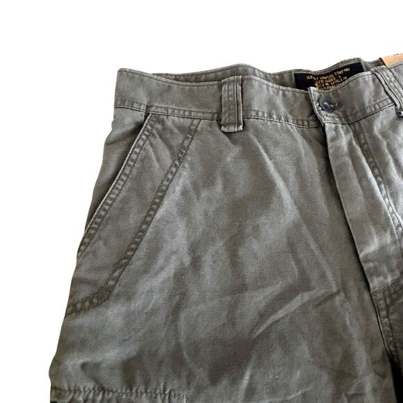 Vintage Old Navy Military Green Cargo Pants NWT 33x30 Canvas Fall 2007 Men's - Picture 7 of 8